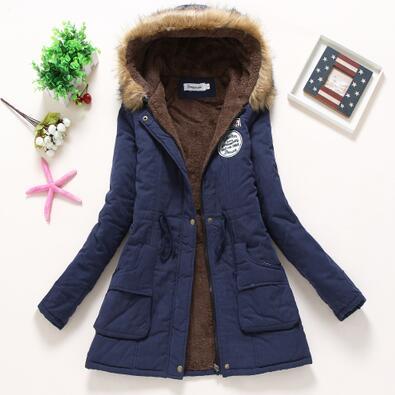 Hooded Medium-Long Casual Parka