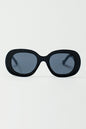 Oversized Circular Sunglasses in Black