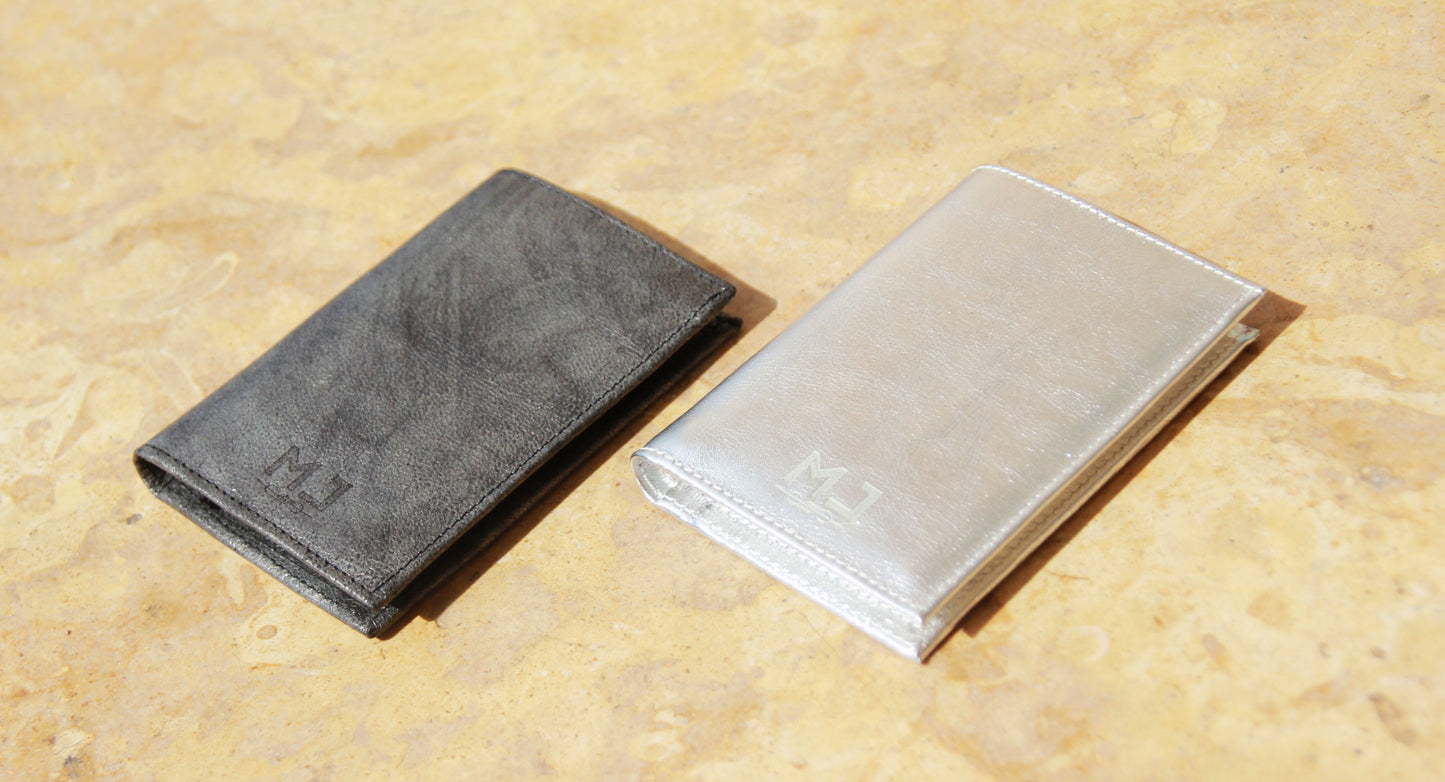 Mirror -Women's Silver Leather Wallet