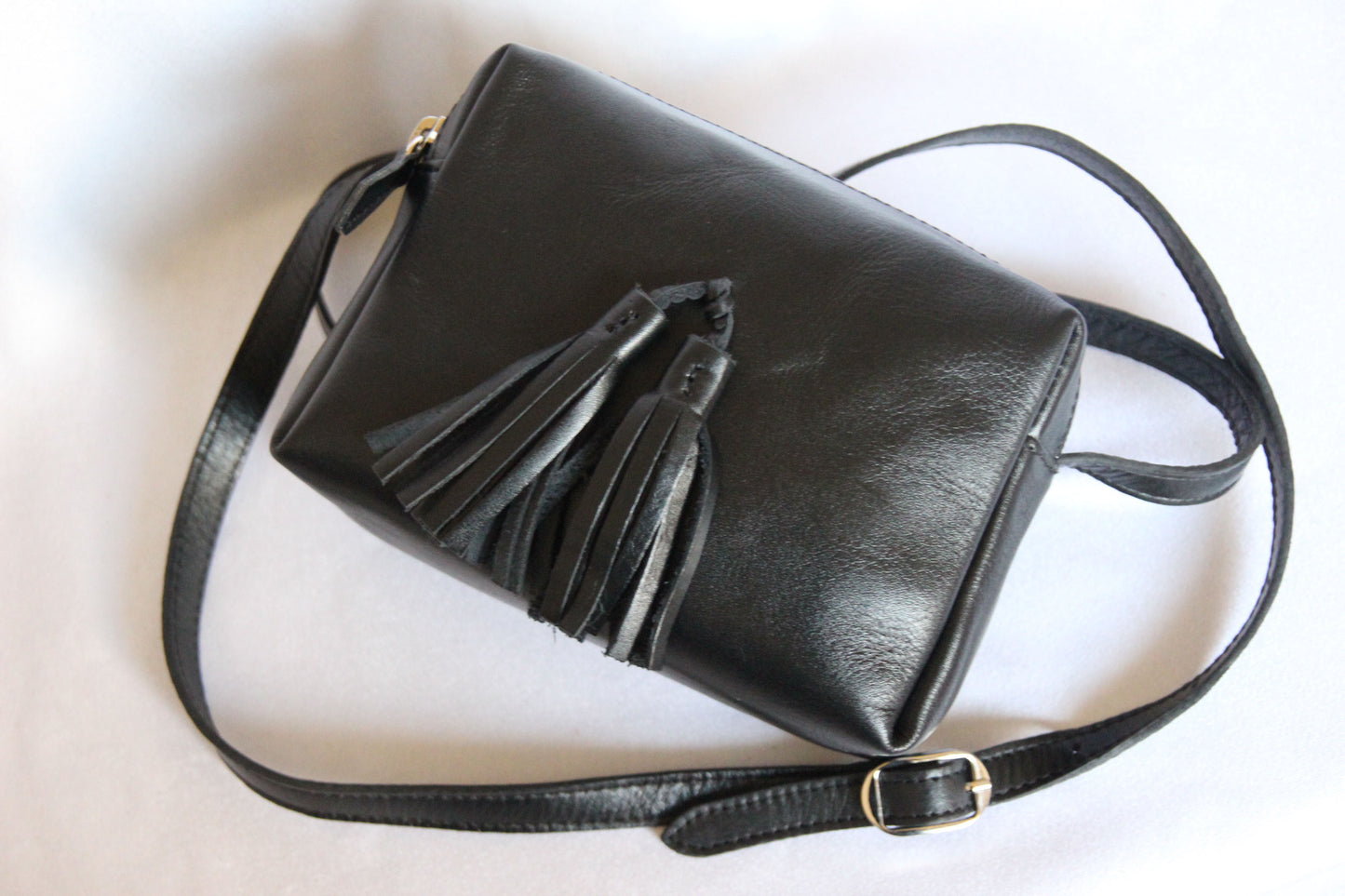 Small Leather Bag - Rikiki by MJ -Handmade -Made in Morocco