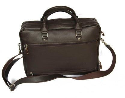 BOSS -Leather Brown  Briefcase MJ -Bag -Satchel -Moroccan Handmad