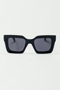 90's Squared Sunglasses in Black