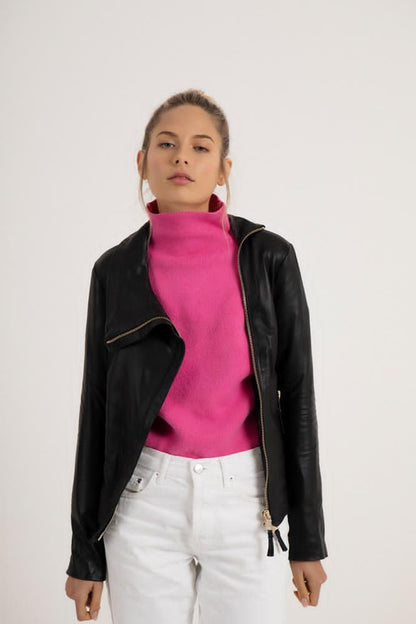 Basic High Neck Biker