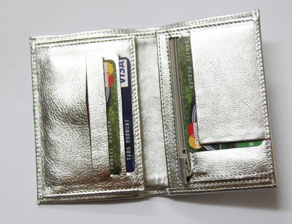 Mirror -Women's Silver Leather Wallet