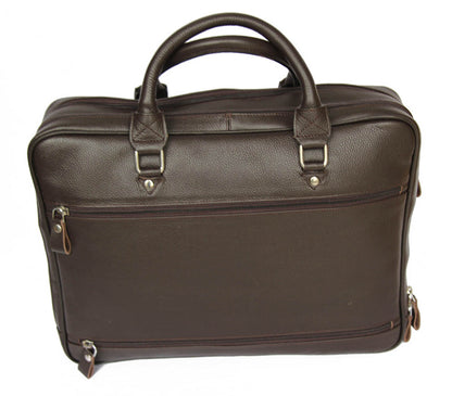 BOSS -Leather Brown  Briefcase MJ -Bag -Satchel -Moroccan Handmad