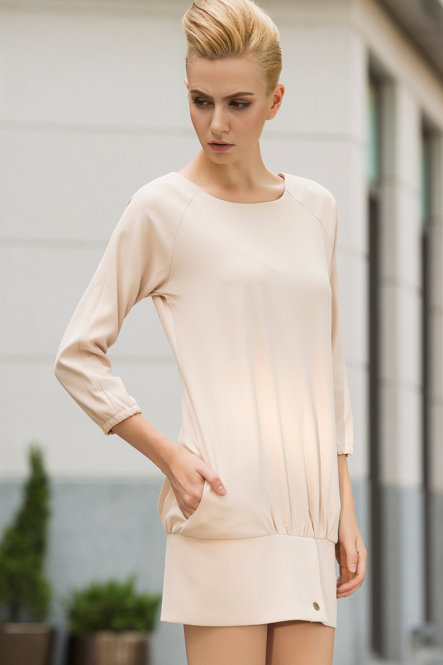 Almond Fraiche Oversized Dress