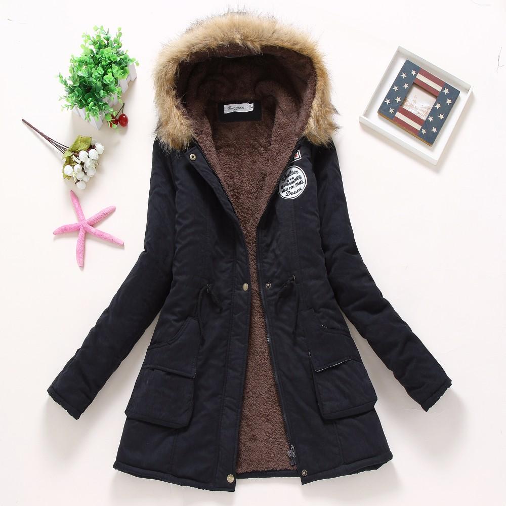 Hooded Medium-Long Casual Parka