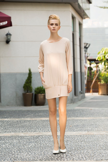 Almond Fraiche Oversized Dress