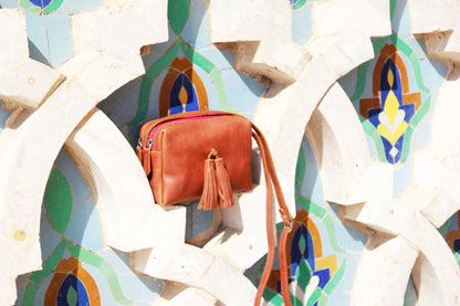 Small Leather Bag - Rikiki by MJ -Handmade -Made in Morocco