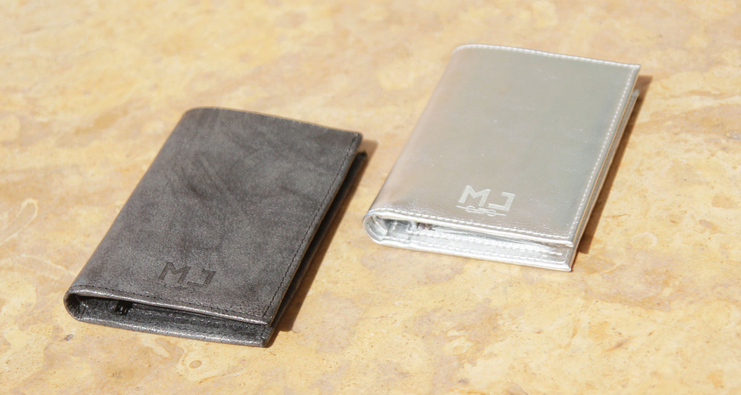 Mirror -Women's Silver Leather Wallet